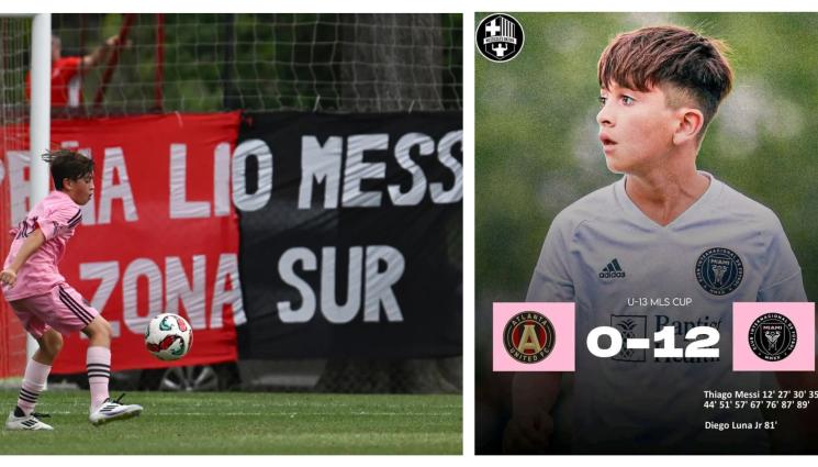 Тиаго Меси - Големият син на Лео Меси наниза 11 гола в 1 мач!