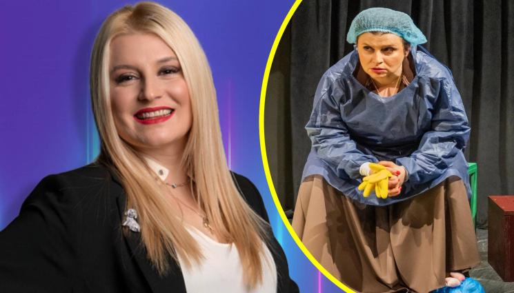 Елена Атанасова - Актрисата Елена Атанасова пред