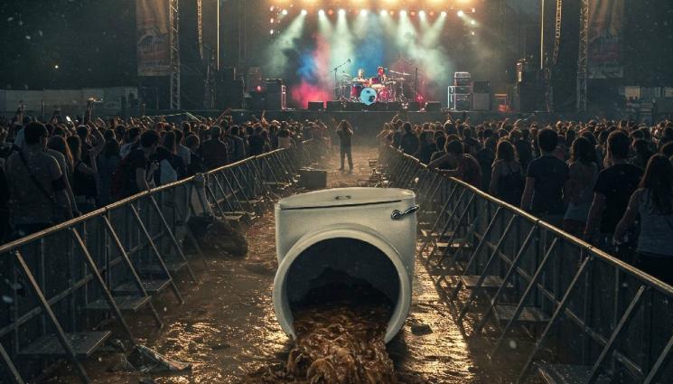 концерт - ТОАЛЕТЕН АПОКАЛИПСИС: Запушена канализация отмени концерт!