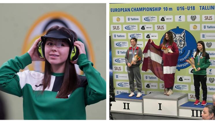 Николая Раденкова - Наше момиче отстреля бронз на европейското за юноши и девойки в Талин