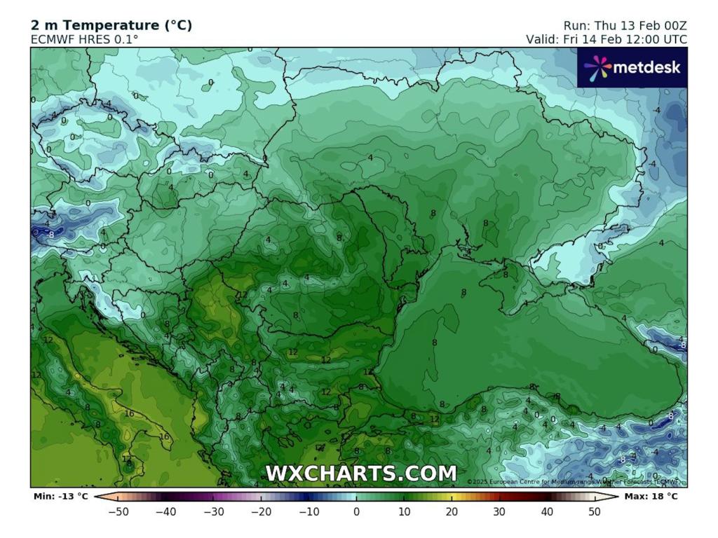 Очаквано затопляне според ECMWF