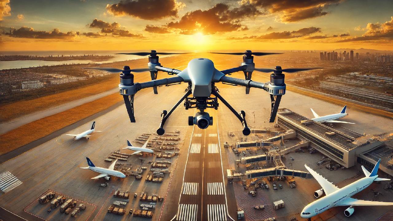 дрон летище