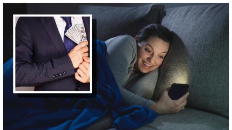 влюбена измама пари