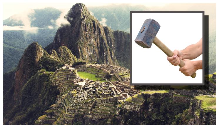 чук мачу пикчу - НА ГРАДУС: Пиян атакува Мачу Пикчу с чук