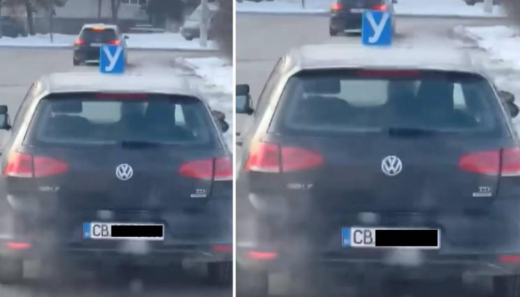 д - НЕВИЖДАНО В СОФИЯ: Инструктор кара от дясната седалка учебна кола! (ВИДЕО)