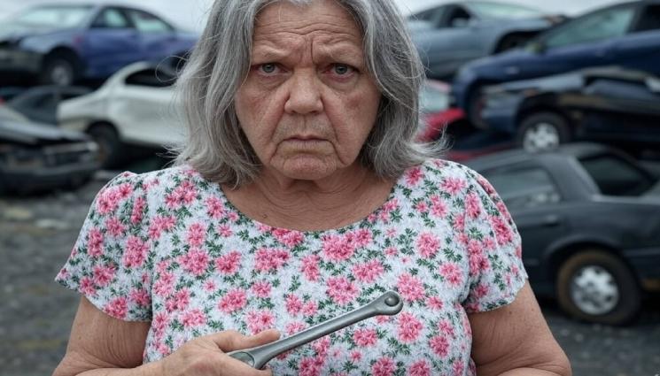 гневна баба - НЕ Е ЗА ВЯРВАНЕ: Баба хулиганка пощури собственици на автомобили! (СНИМКИ)