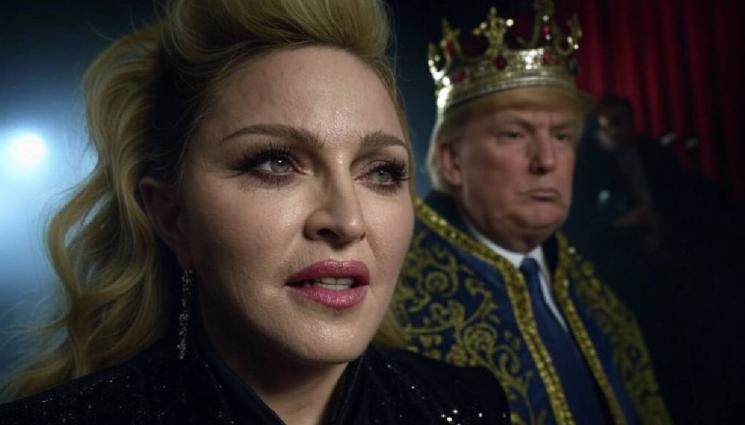 Доналд Тръмп Мадона - Мадона скочи на “крал“ Тръмп!