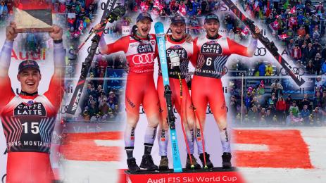 Франьо фон Алмен Кранс Монтана Овермат спускане