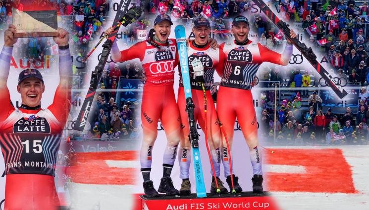 Франьо фон Алмен Кранс Монтана Овермат спускане - Швейцарски диктат: Световният шампион Фон Алман безгрешен в Кранс Монтана