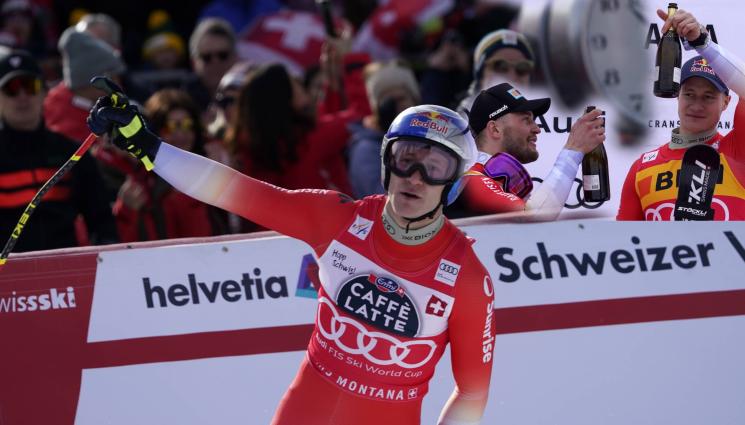 Одермат Супер Г - Супер Марко: Швейцарският наказател Одермат отвя всички в супергигантския слалом