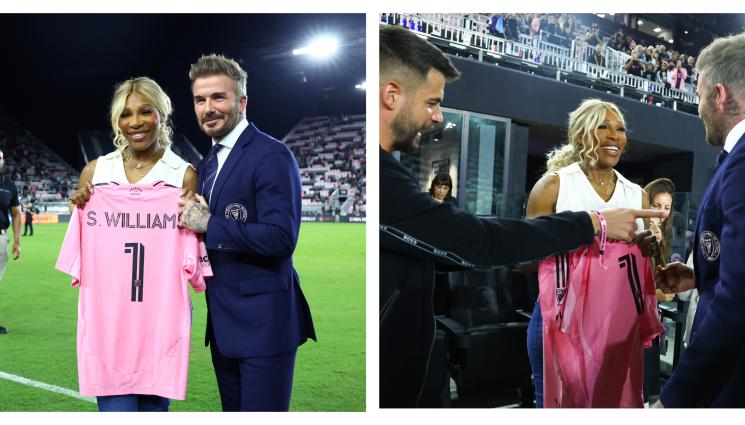 Серена Уилямс Дейвид Бекъм - Бекъм със специален дар за Серена