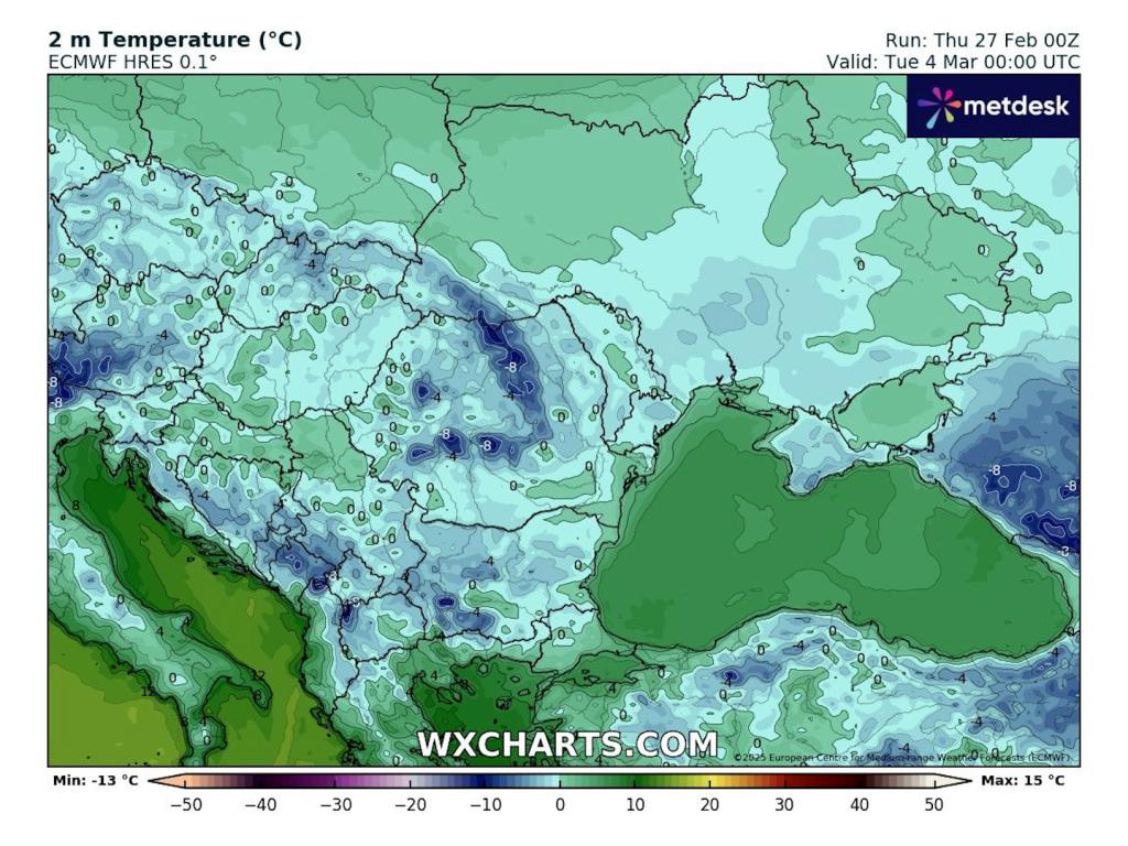 Очаквани ниски сутрешни температури във вторник според ECMWF