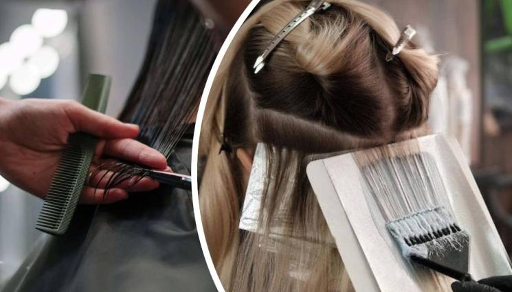 фризьор подстригване боядисване