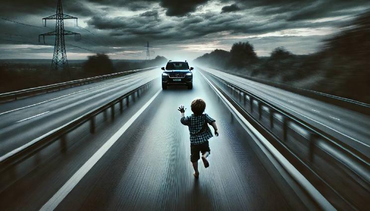 кола дете - Българи забравиха детето си на магистрала в Сърбия!