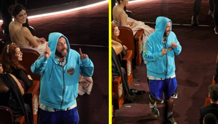 адам сандлър - НЕ ПРИЗНАВА ДРЕСКОДА: Адам Сандлър по суичър и шорти на Оскарите! (СНИМКИ+ВИДЕО)