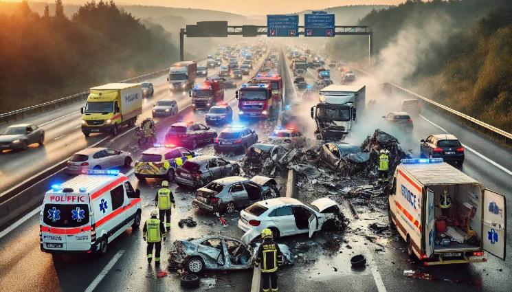 катастрофа - КЪРВАВ ХАОС: Катастрофи блокираха 