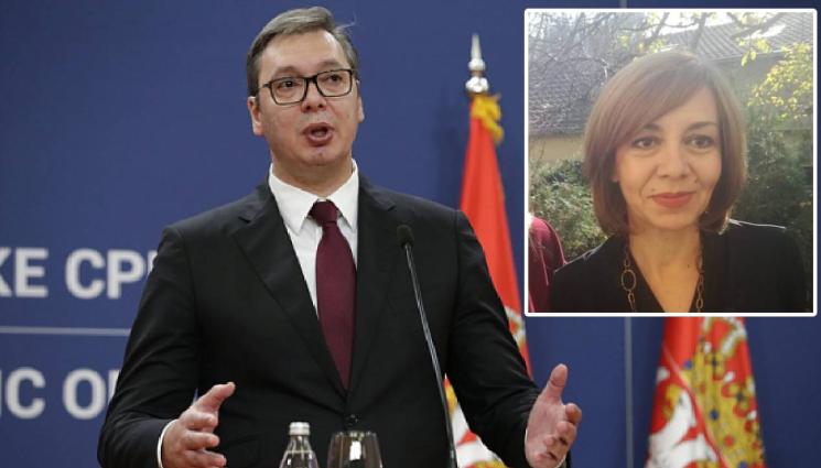 Александър Вучич Лидия Георгиев - Вучич към журналистка с български корени: Имбецил, ти си срам за професията!