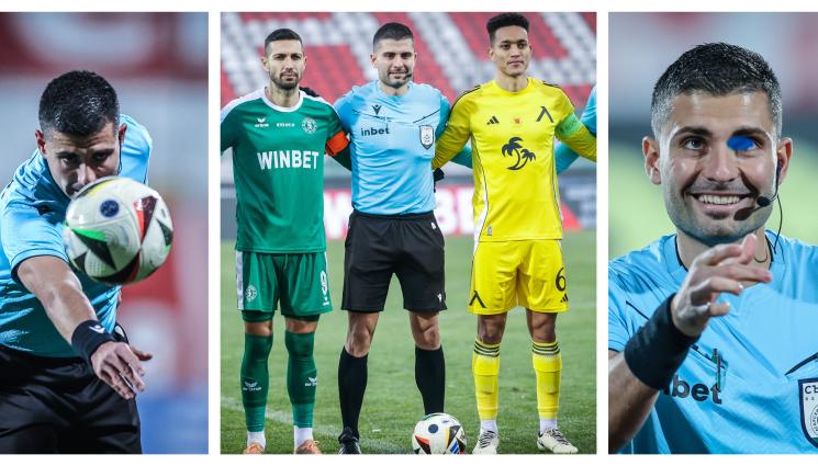 Кристиян Колев съдия - „Син” кадемлия свири на ЦСКА