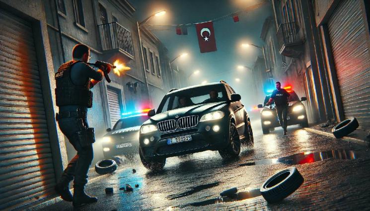 полиция гонка - ДИВ ЕКШЪН: Нашенец подлуди турската полиция!