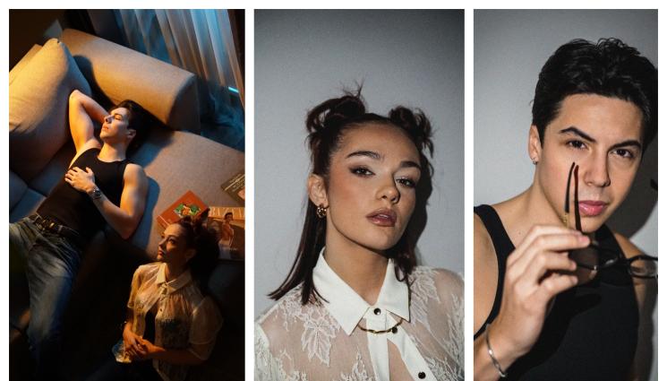 Тинов - Певците Кирил Хаджиев-Тино и Вал пред