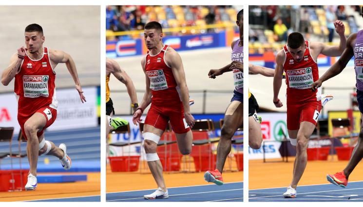 Никола Караманолов - Дебютантът ни на европейското остана извън финала на 60 метра