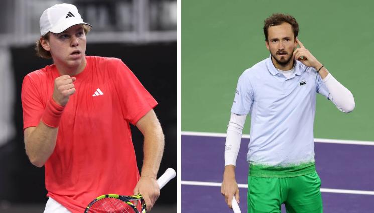 тенис - Американец пусна кръв на Медведев, но го класира напред почти без игра