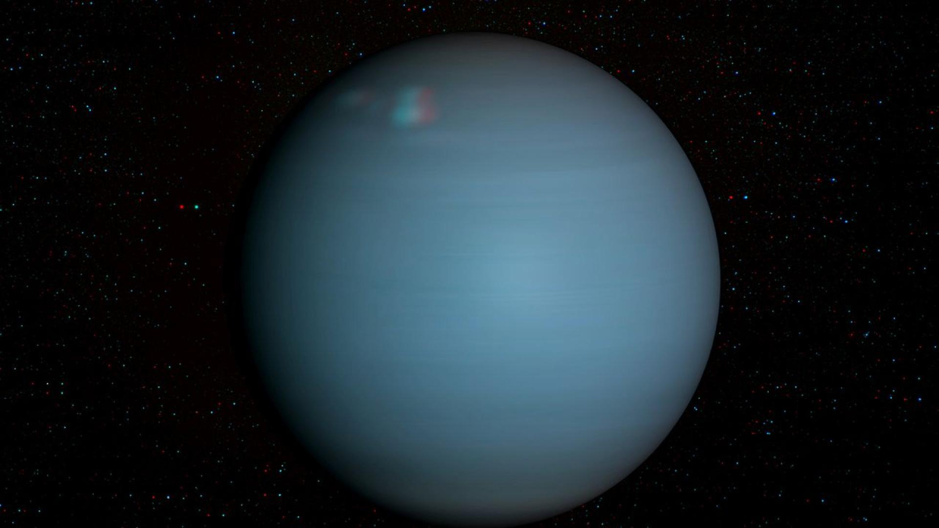 Атмосферата на Уран е доминирана от водород и хелий но