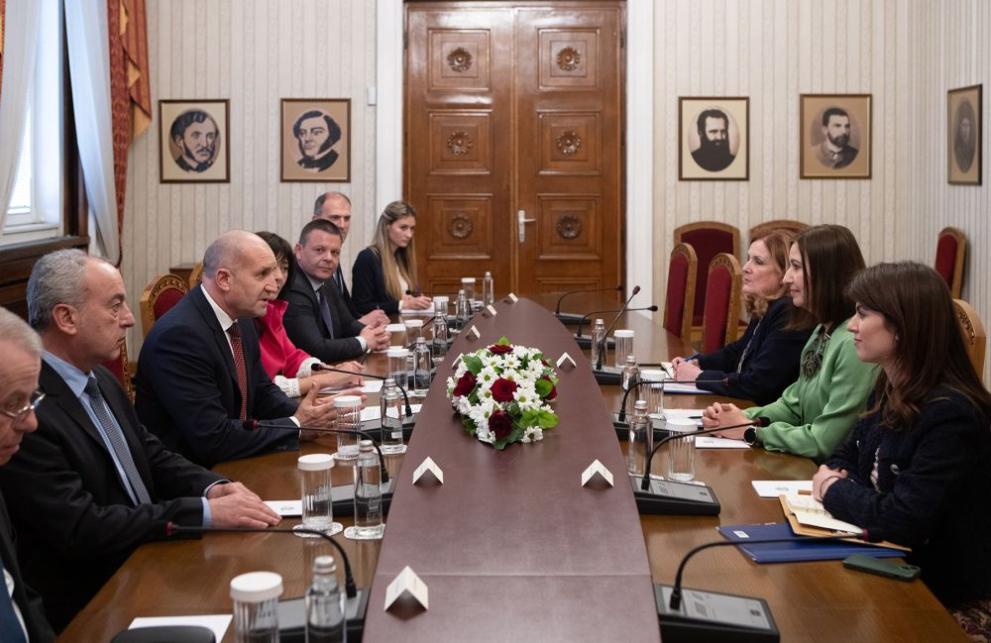  Румен Радев по време на среща с члена на Европейската счете палата Илиана Иванова 