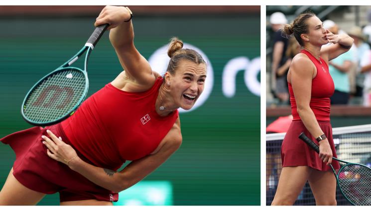 Арина Сабаленка Индиън Уелс - Излизаща от психодупката и още по-пъшкаща, Сабаленка смля лъки лузърка в Индиън Уелс