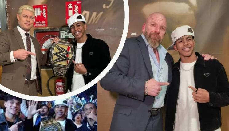 Ламин Ямал - ЯМАЛ ОБРА ТОЧКИТЕ В КЕЧА! Ламин стана любимец на Трите Хикса и Коди Роудс (СНИМКИ И ВИДЕО)