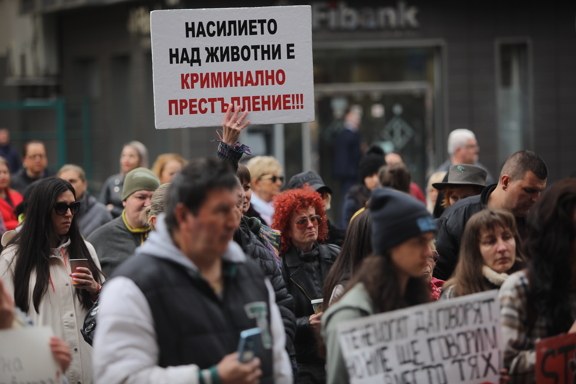 <p>Жители на Перник се събраха на протест срещу насилието над животни пред Съдебната палата в града.</p>