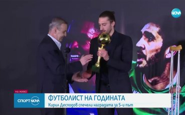 Кирил Десподов е Футболист на България за пети път