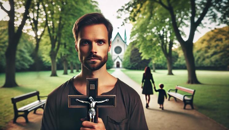 мъж кръст - ВРЕМЕННО РЕШЕНИЕ? Вкараха в психиатрия мъжа, нападал хора по улицата