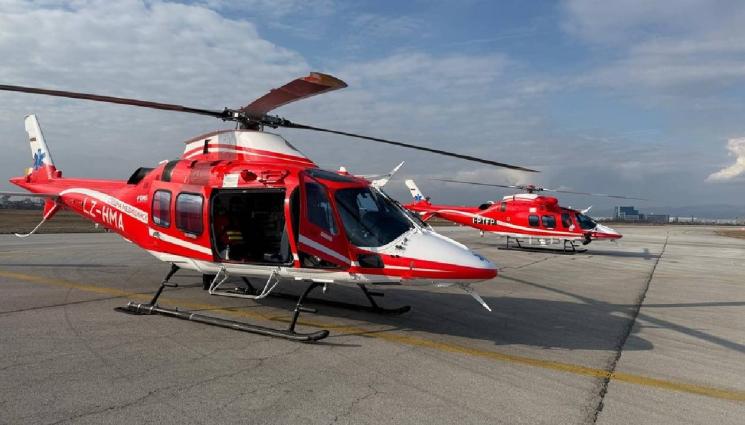 медицински хеликотер - СЛЕД ДЕН ЗАКЪСНЕНИЕ: Медикоптерът транспортира пациент в кома