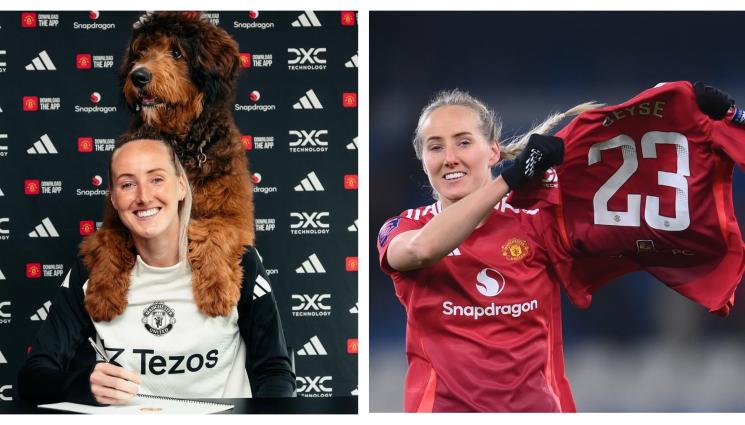 Мили Търнър - Футболистка подписа заедно с кучето