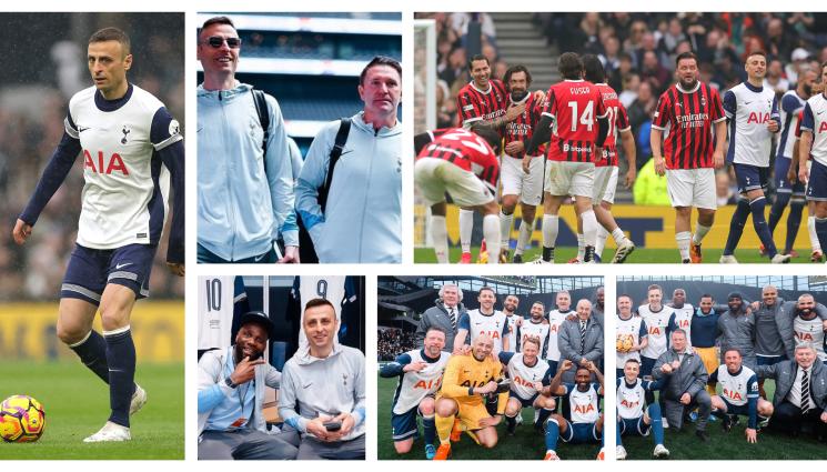 Димитър Бербатов Тотнъм Милан - Магически Бербо залепи топката на крака си в благотворителен мач между легендите на Тотнъм и Милан