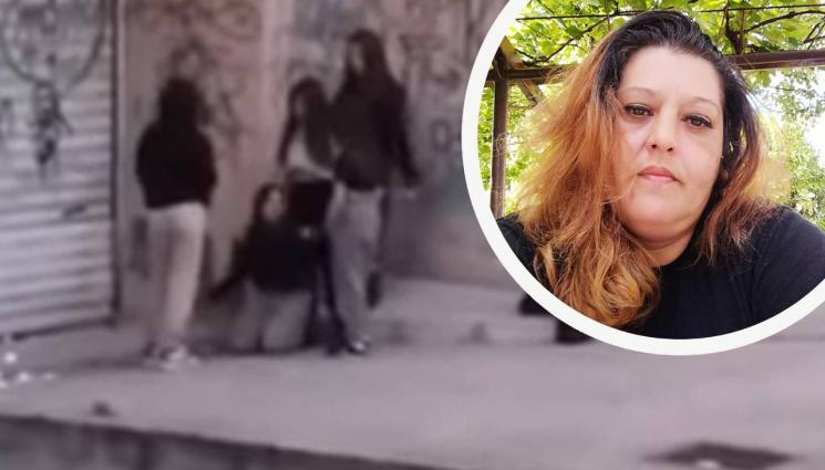 Майката на битото момиче от клипа Таня Челибашка - Майката на битото момиче от клипа - Таня Челибашка пред 