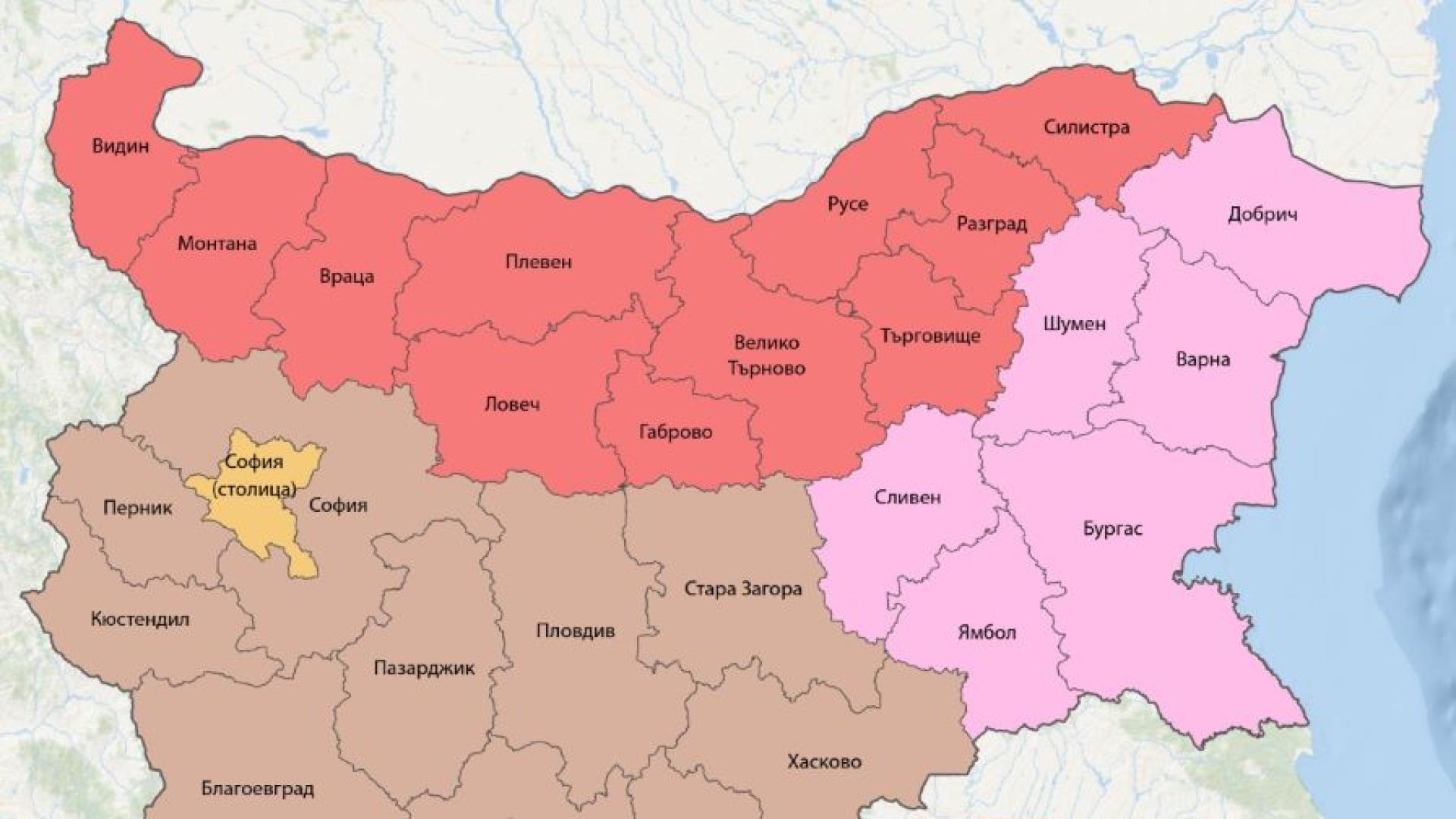 България да бъде разделена на 4 района за планиране вместо