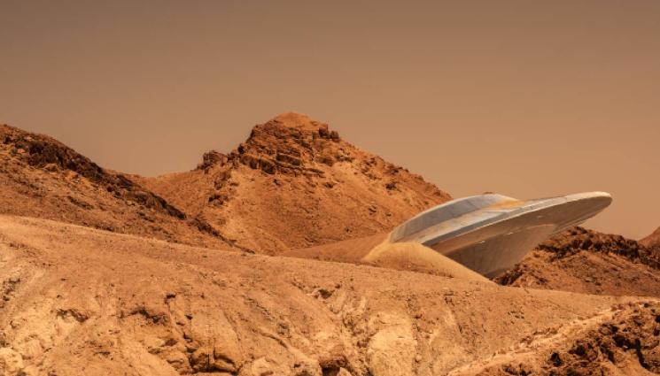 космически кораб пустиня НЛО - НАШЕСТВИЕ: Извънземни се паркираха до пирамидите в Гиза! (СНИМКИ)