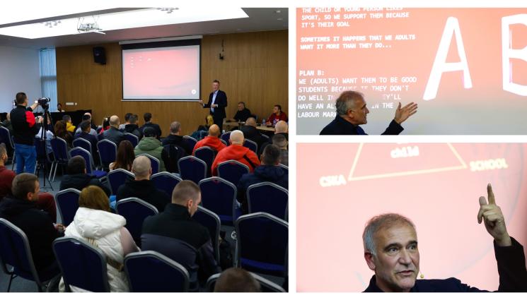 ЦСКА родители ДЮШ - ЦСКА презентира пред родители новата си стратегия за развитие на ДЮШ