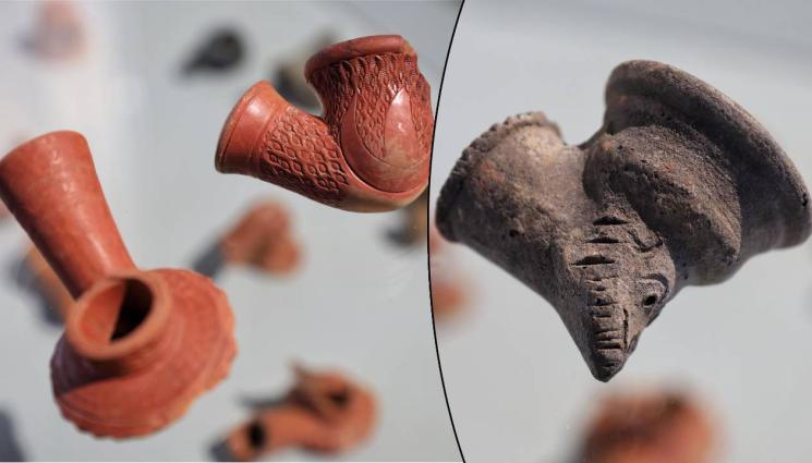 керамични лули - Керамични лули разказват за тютюна по българските земи