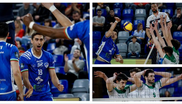 волейбол - Пред 1500 човека - волейболният Левски София с впечатляващ обрат над Локомотив Авия в уникално шоу