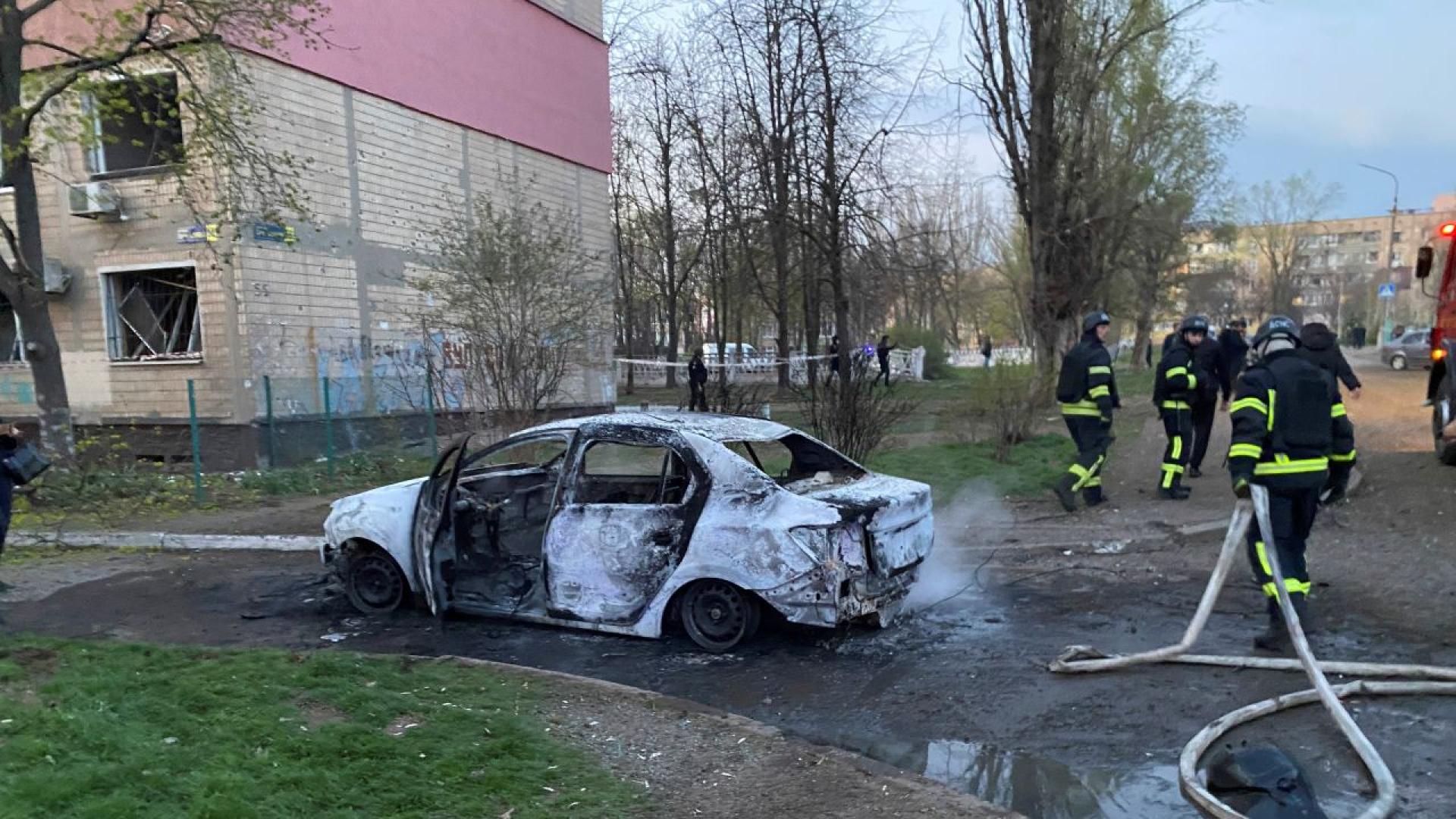 Руски ракетен удар в жилищен район на централния украински град