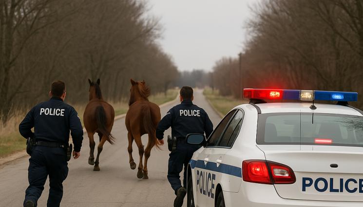 полиция - ЗАГУБИЛИ КАРУЦАТА? Полицаи в гонка с коне! (ВИДЕО)