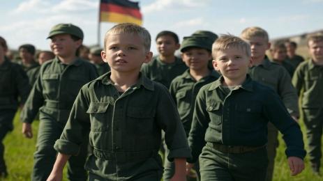 деца военно обучение