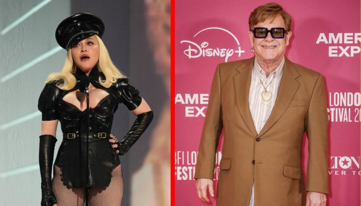 мадона елтън джон - Мадона и Елтън Джон заровиха томахавката очи в очи! (СНИМКИ)