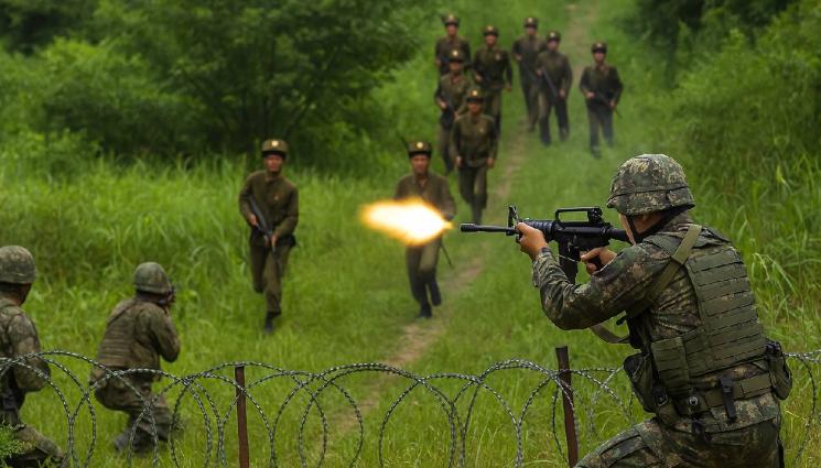 пхенян сеул - НА РЪБА НА ВОЙНА: Сеул стреля по нахлули севернокорейци!