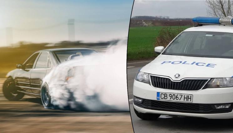 дрифт - СЛЕД КЛИП В ТВ ЕФИРА: Пътна полиция спипа дрифтър в София!