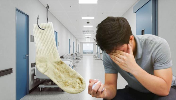 миризлив чорап - ДОКАРА СИ БЕЛЯ НА ГЛАВАТА! Мръсни чорапи пратиха мърльо в болница