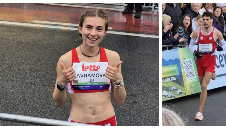 Девора Аврамова Мирослав Спасов европейско по шосейно бягане - На нашите на европейското по шосейни бягания не им вървя по вода в белгийския дъжд